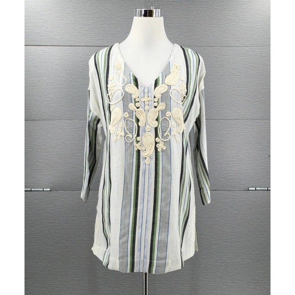 Soft Surroundings Tops - Soft‎ Surroundings Embroidered Beach Top Small